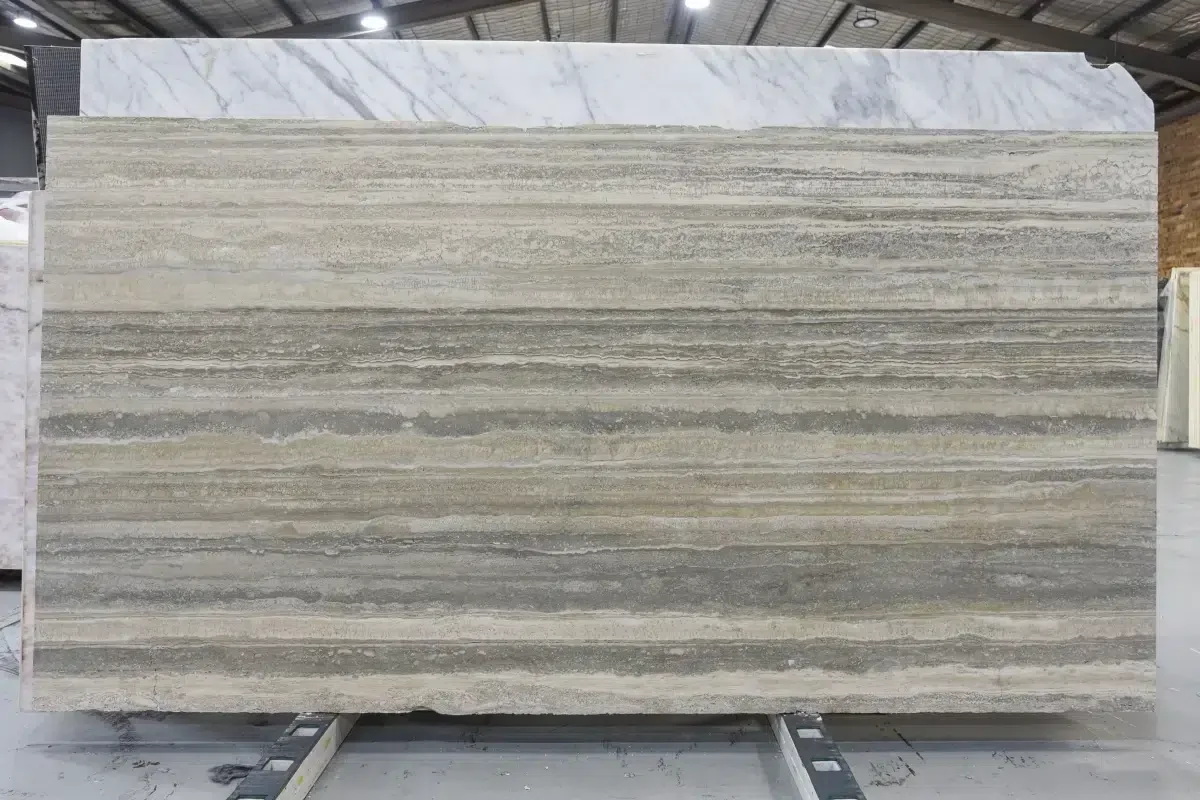 Avant Stone Silver Travertine natural travertine sample