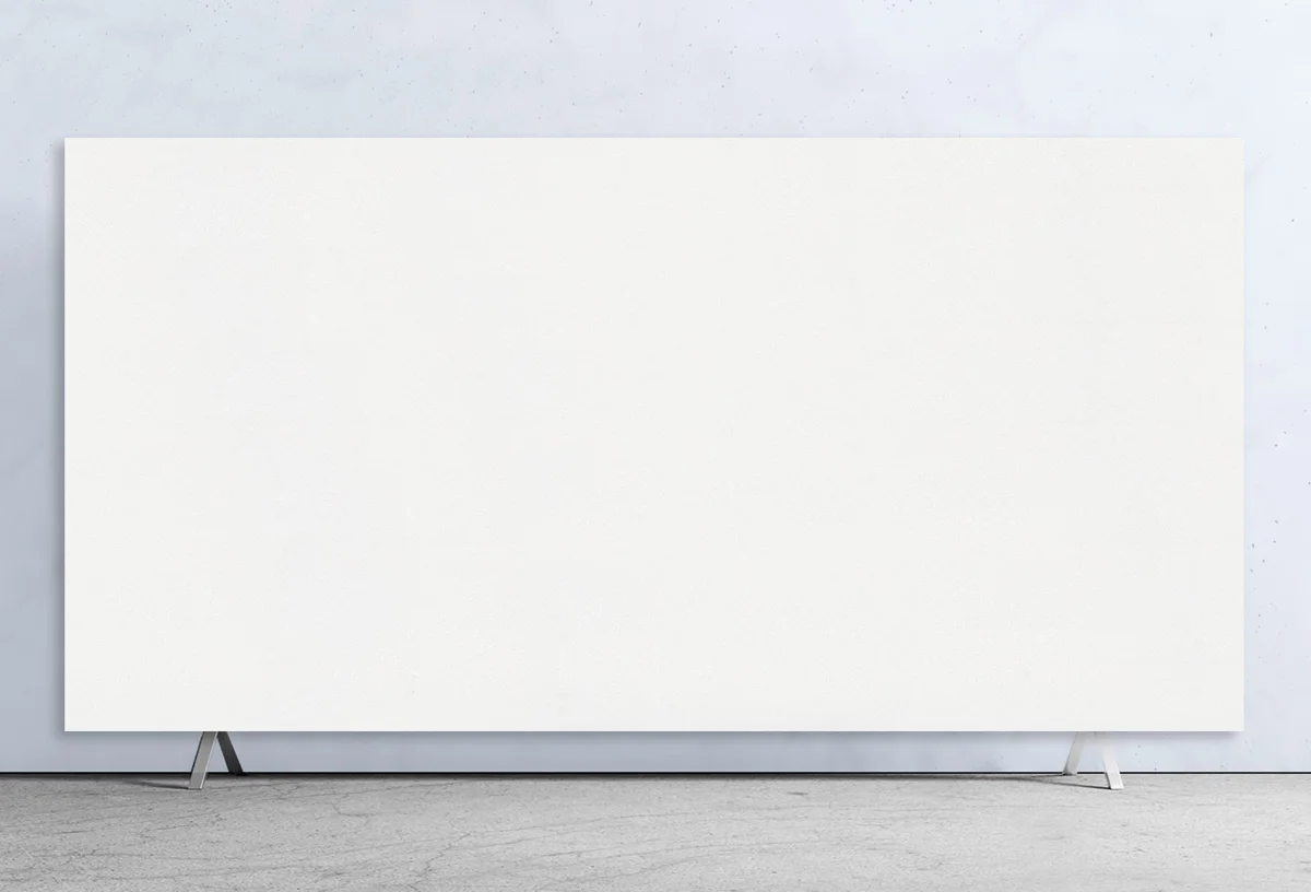 Caesarstone 6011 Intense White mineral surface sample
