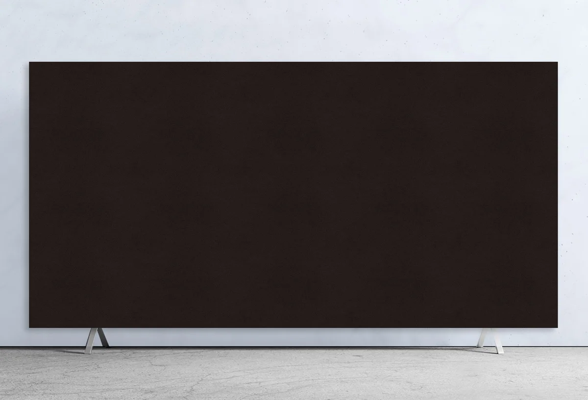 Caesarstone 3100 Jet Black mineral surface sample