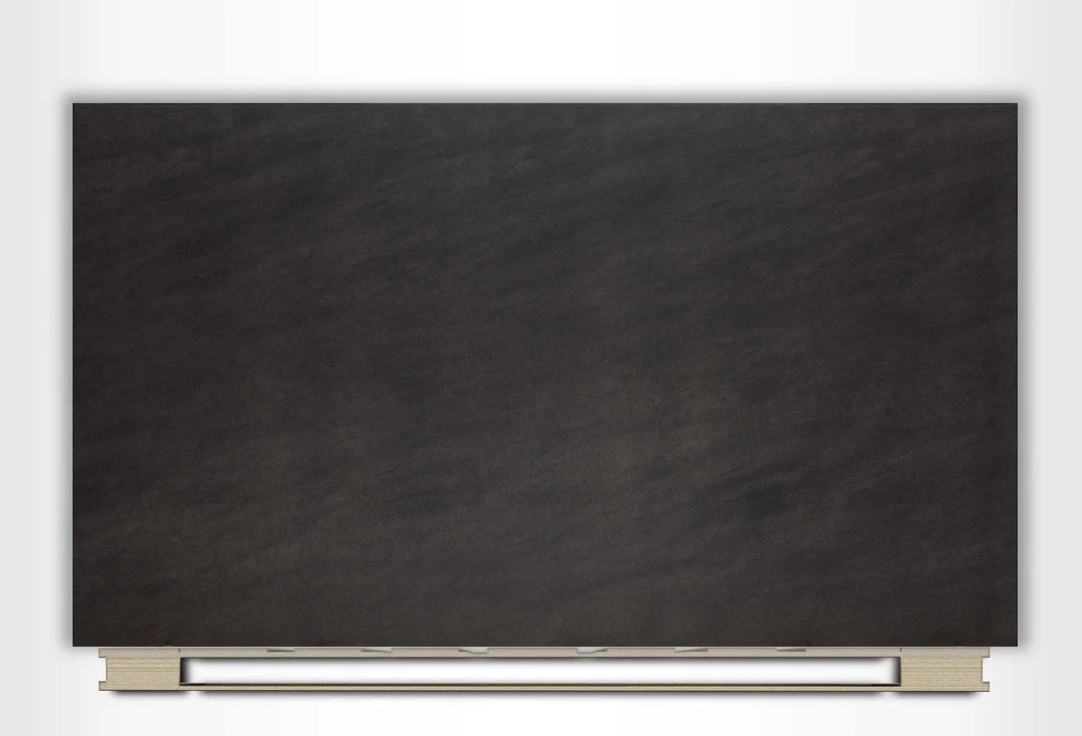Neolith Basalt Black Satin sintered stone sample
