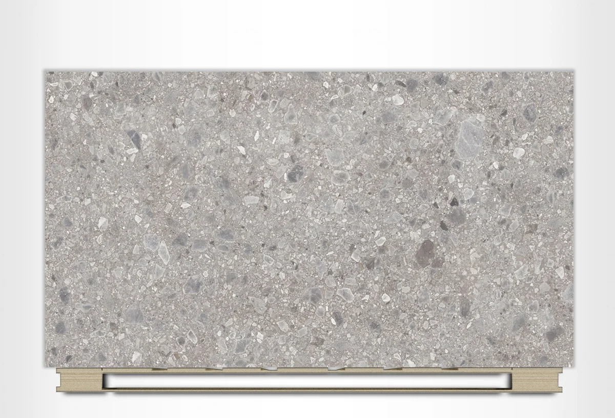 Neolith Terrazo Ceppo Silk sintered stone sample